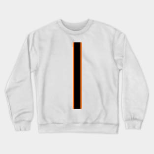 Luton Town Retro Home 1977 -78 White and Orange White Black Bars Crewneck Sweatshirt